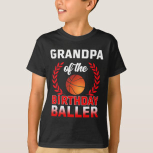 T-shirt Grand-Père De L'Anniversaire Byller Bysketbyll Thè