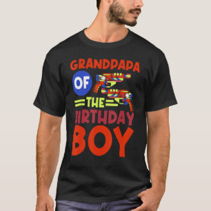 T-shirt Grand-Père De L'Anniversaire Garçon Lazer Balise A