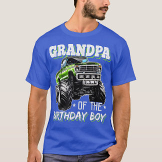 T-shirt Grand-père de l'Anniversaire Garçon Monster Camion
