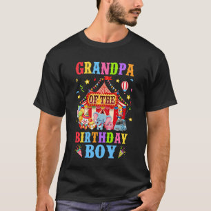 T-shirt Grand-Père De L'Anniversaire Pour Boy Circus Carni