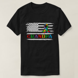 T-shirt Grand-père de l'autisme, sensibilisation sur l'aut