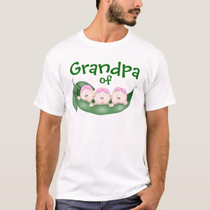 T-shirt Grand-père des filles triplées