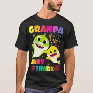 T-shirt Grand-Père Du Bébé Requin Anniversaire Grand-Père 