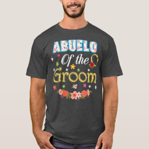 T-shirt Grand-père du marié Fête de mariage Famille Fleur 