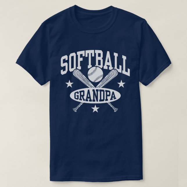 T-shirt Grand-père du softball (Design devant)