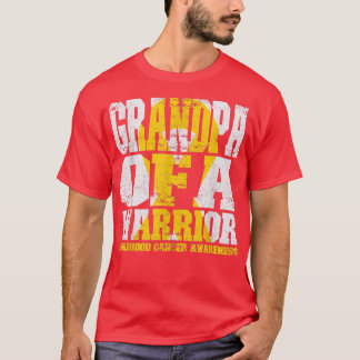 T-shirt Grand-père d'un guerrier Le ruban de la chemise co