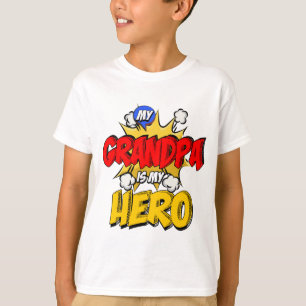 T-shirt Grand-père est mon héros