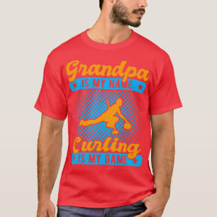 T-shirt Grand-père est mon nom Curling est Mon jeu Funny C