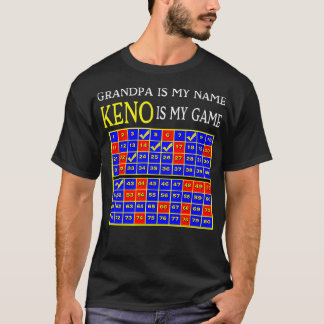 T-shirt Grand-Père Est Mon Nom Keno Est Mon Jeu Grand-Père