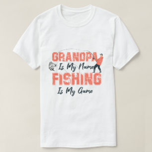 T-shirt Grand-Père Est Mon Nom Pêche Est Mon Jeu Fête des