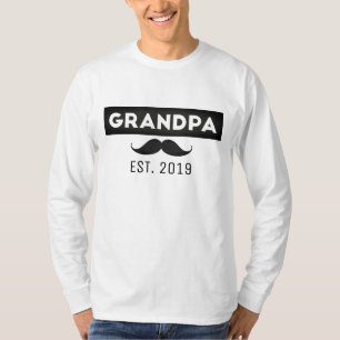 T-shirt Grand-père est. n'importe quelle année personnalis