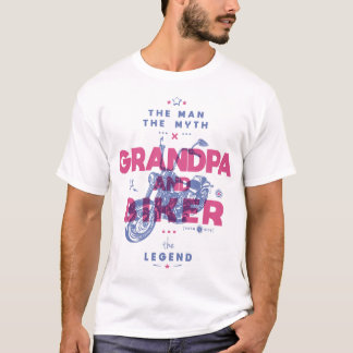 T-shirt Grand-père et moker l'homme le mythe la légende