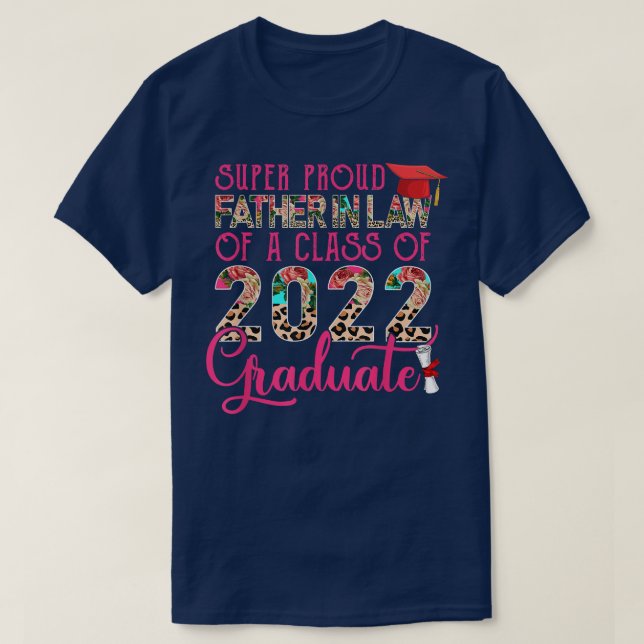 T-shirt Grand Père Fier En Droit D'Une Classe De 2022 Grad (Design devant)