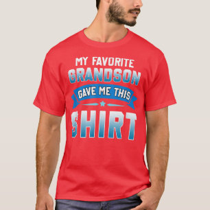 T-shirt Grand-père grand-mère Papa Nana Mon petit-fils fav