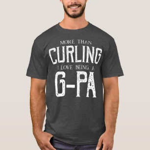 T-shirt Grand-père grand-père de curling masculin Pères GP