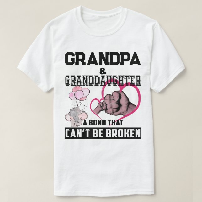 T-shirt Grand-père Grandgirl, une obligation qui ne peut p (Design devant)
