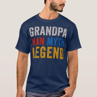 T-shirt Grand-père Homme Mythe Légende Grand-père Fête des