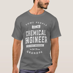 T-shirt Grand-père ingénieur chimiste titre de poste drôle