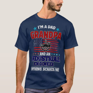 T-shirt Grand-Père Ingénieur Industriel Rien Ne Me Fait Pe