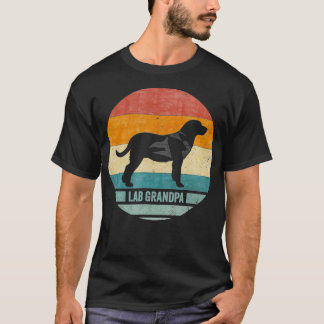 T-shirt Grand-père Labrador Retriever vintage Lab Sunset