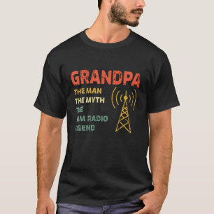T-shirt Grand-père Le Mythe de l'Homme Le Jambon Radio Lég