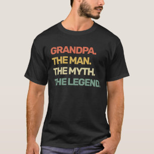 T-shirt Grand-Père L'Homme Le Mythe La Légende 