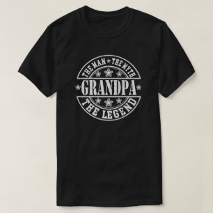 T-shirt Grand-Père L'Homme Le Mythe La Légende Fête des pè