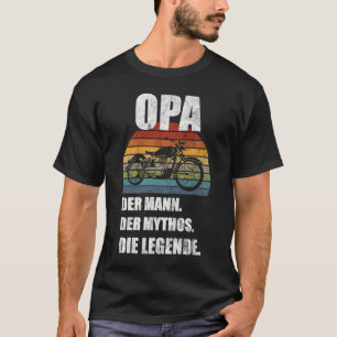 T-shirt Grand-père Motocyclette Motard Motard Hommes Moto