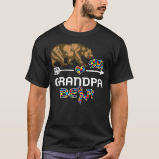 T-shirt Grand-père Ours Sensibilisation sur l'autisme Auti