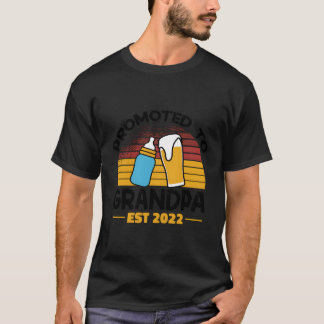 T-shirt Grand-Père Promu À Grand-Père 2022