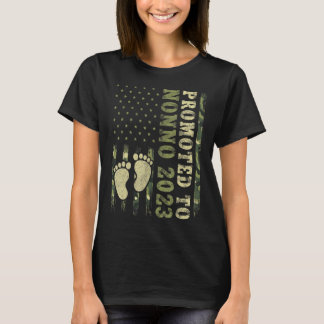 T-shirt Grand-Père Promu À Nonno 2023 Camo Fl