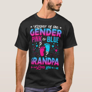 T-shirt Grand-Père Rose Ou Bleu Vous Aime Genre Révéler Mi