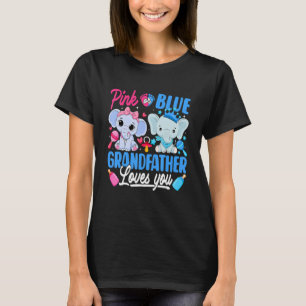 T-shirt Grand-père Rose ou Bleu Vous Aime Révélation du Se