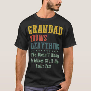 T-shirt Grand-père sait tout