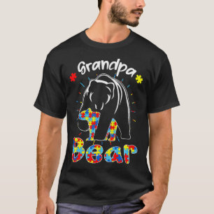 T-shirt Grand-père Sensibilisation sur l'autisme Ours Auti