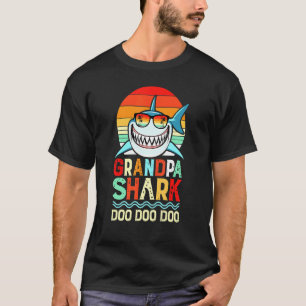 T-shirt Grand-père Shark Doo Doo Doo