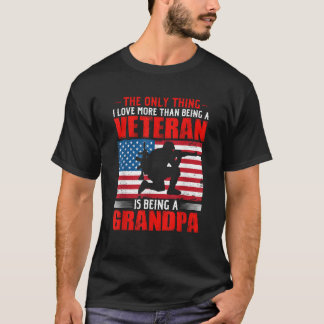T-shirt Grand-père vétéran États-Unis Amérique Jour des an