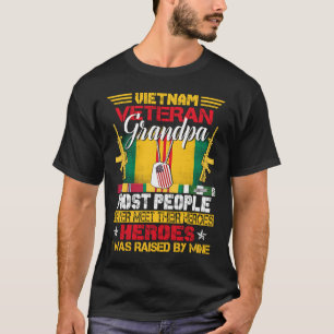 T-shirt Grand-Père Viêt-Nam J'Ai Été Élevé Par Mon Héros