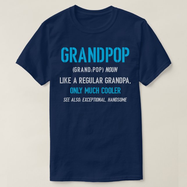 T-shirt Grand-pop Cadeau Comme Une Définition Amusante Rég (Design devant)