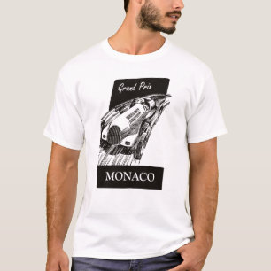 T-shirt Grand Prix Retro Vintage Race Car 1930 Monaco