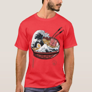 T-shirt Grand Ramen Vague Blanc 1