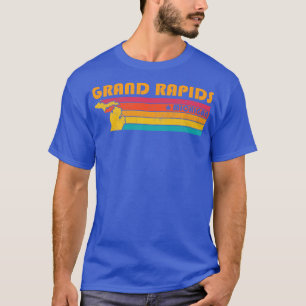 T-shirt Grand Rapids Michigan Vintage Souvenir déshabillé
