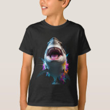 T-shirt grand requin blanc