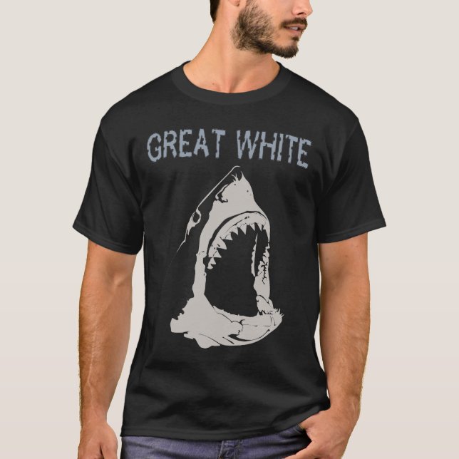T-shirt Grand requin blanc (Devant)