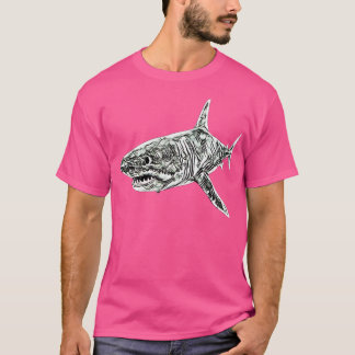 T-shirt Grand requin blanc Requins Predator couleur requin