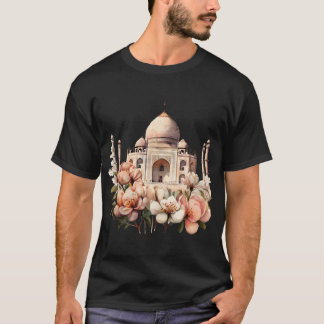 T-shirt Grand Taj Mahal Inde Visiter Motif