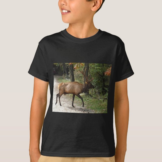 T-shirt Grand Taureau avec grand Antler (Devant)