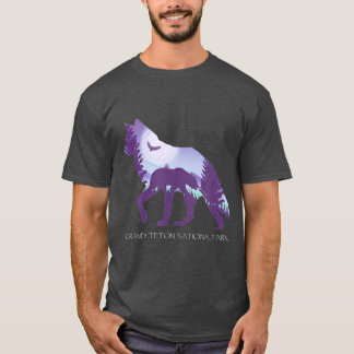 T-shirt Grand Teton National Park Wyoming Wolf