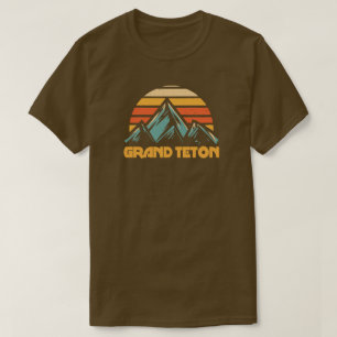 T-shirt Grand Teton Rétro Turquoise