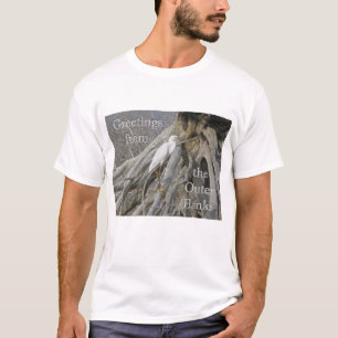 T-shirt Grande Aigrette (Ardea alba) OBX Outer Banks